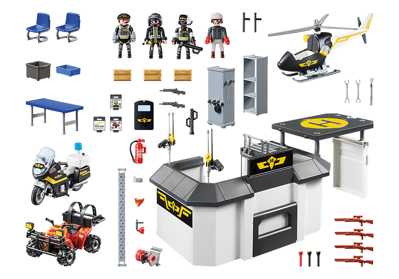 Playmobil City Action - Take Along Tactical Unit Headquarters 70338
