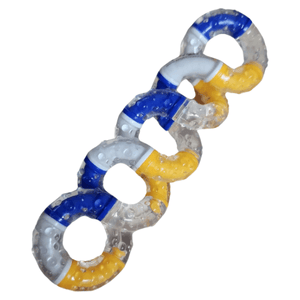 Tangle Brain Tools - Focus Fidget - Teal/Yellow/White