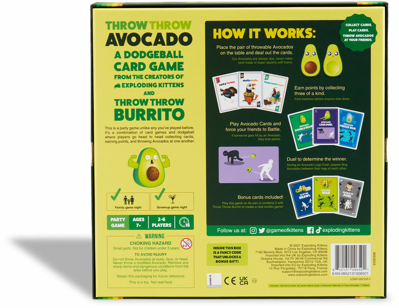 Throw Throw Avocado Game