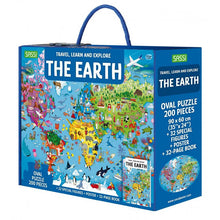 Sassi Travel, Learn and Explore - The Earth Puzzle, 200 pcs