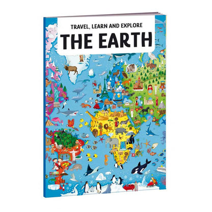 Sassi Travel, Learn and Explore - The Earth Puzzle, 200 pcs