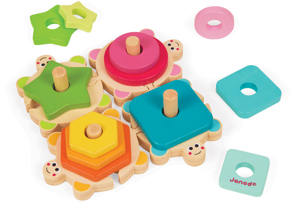 Janod - Turtles Stacking Puzzle