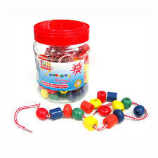 Fun Factory - Lacing Beads in Jar 90 Piece