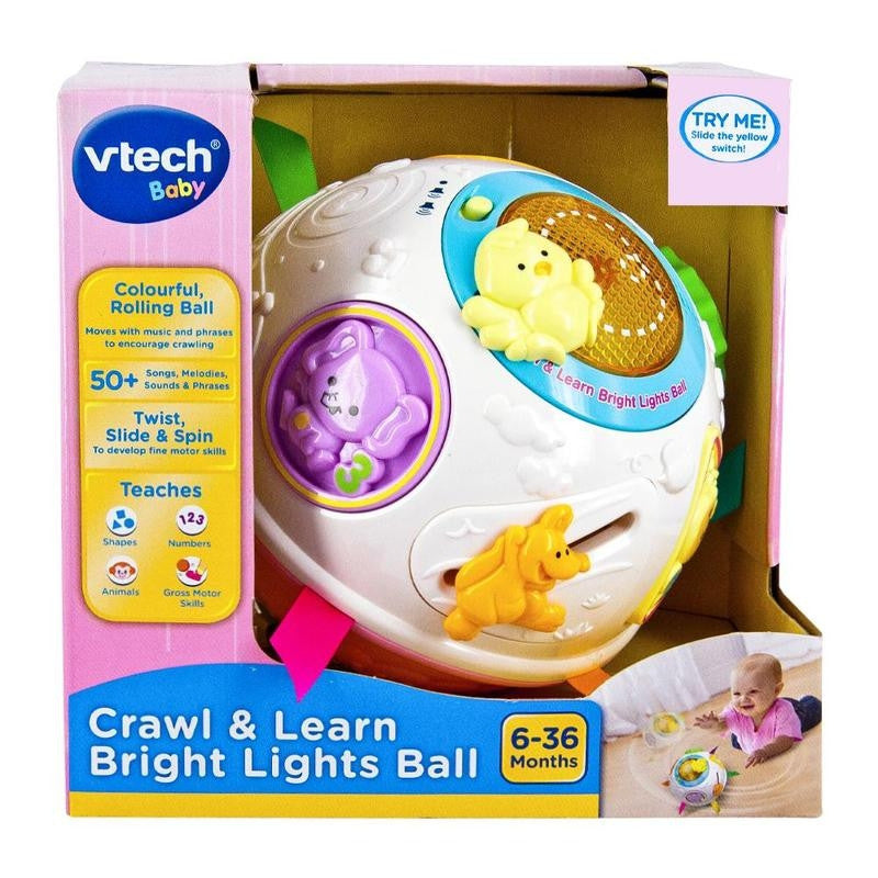 VTech - Crawl and Learn Bright Lights Ball with Chick - Pink