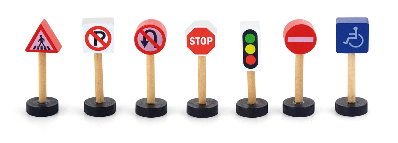 Viga Toys - Traffic Sign Set