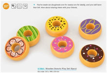 Viga Toys Play Food - Wooden Donuts Play Set 6pc