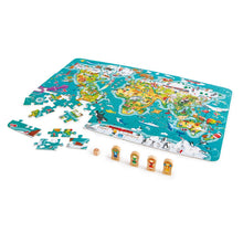 Hape - 2 in 1 World Tour Game & Puzzle