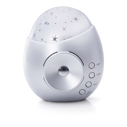 IS Gift - Galaxy Star Projector & Sound Machine - Silver