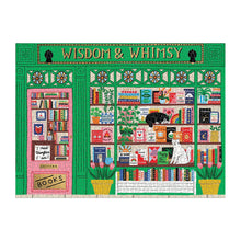 Galison 1000pc - Wisdom and Whimsy Bookshop Foil Puzzle